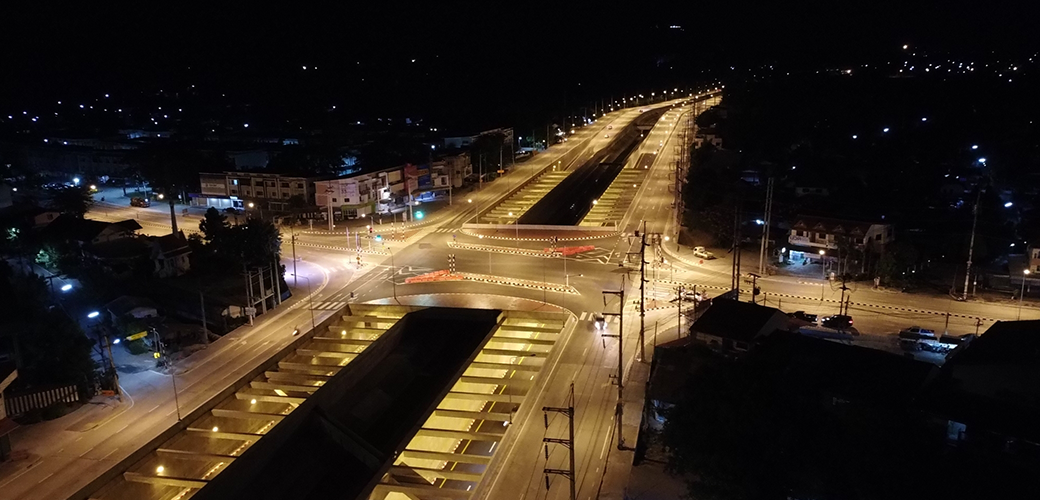 โครงการก่อสร้าง ทางลอดต่างระดับบนถนนสายเลี่ยงเมืองสันป่าตอง-หางดง จ.เชียงใหม่