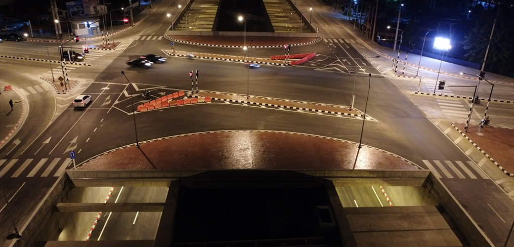 โครงการก่อสร้าง ทางลอดต่างระดับบนถนนสายเลี่ยงเมืองสันป่าตอง-หางดง จ.เชียงใหม่