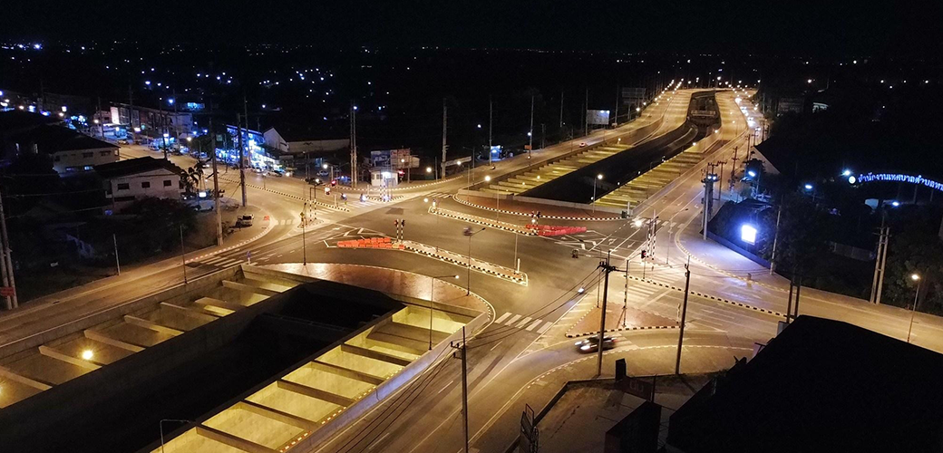 โครงการก่อสร้าง ทางลอดต่างระดับบนถนนสายเลี่ยงเมืองสันป่าตอง-หางดง จ.เชียงใหม่