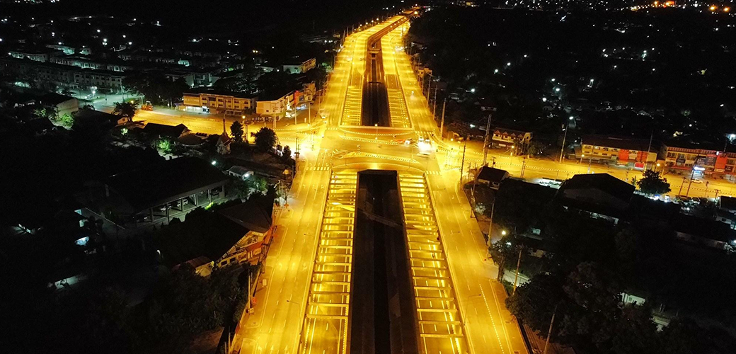  โครงการก่อสร้าง ทางลอดต่างระดับบนถนนสายเลี่ยงเมืองสันป่าตอง-หางดง จ.เชียงใหม่