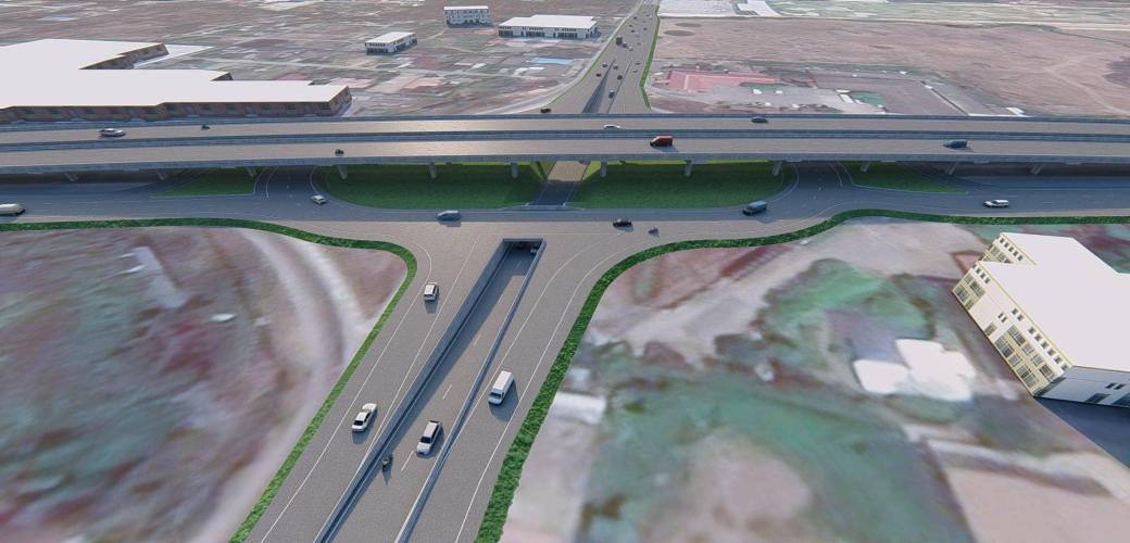  โครงการก่อสร้างทางแยกต่างระดับจุดตัดทางหลวงหมายเลข 121 ตัดทางหลวงหมายเลข 1006 (แยกต้นเปาพัฒนา) จ.เชียงใหม่