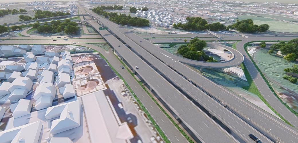  โครงการก่อสร้างทางแยกต่างระดับจุดตัดทางหลวงหมายเลข 121 ตัดทางหลวงหมายเลข 108 (แยกสะเมิง) จ.เชียงใหม่