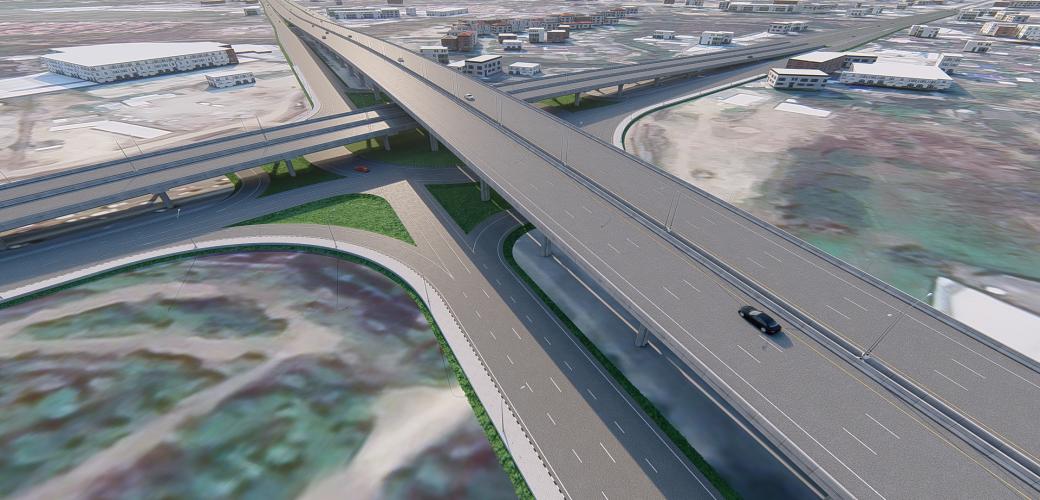  โครงการก่อสร้างทางแยกต่างระดับจุดตัดทางหลวงหมายเลข 121 ตัดทางหลวงหมายเลข 1317 (แยกสันกลาง) ระยะ 2 จ.เชียงใหม่