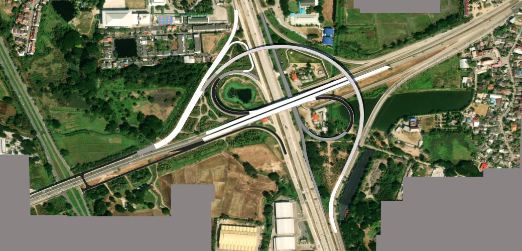  โครงการก่อสร้างทางแยกต่างระดับจุดตัดทางหลวงหมายเลข 121 ตัดทางหลวงหมายเลข 11 (แยกซุปเปอร์ไฮเวย์) จ.เชียงใหม่